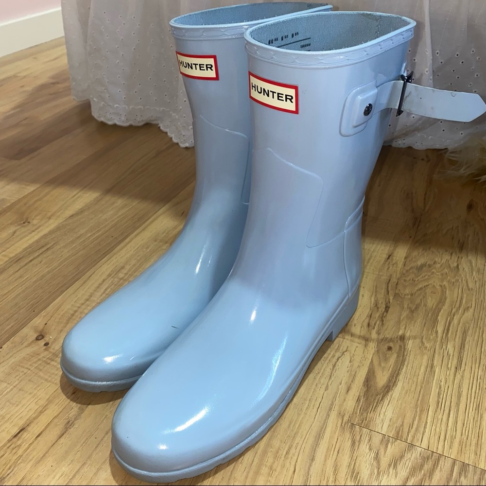Light Blue Short Hunter Boots